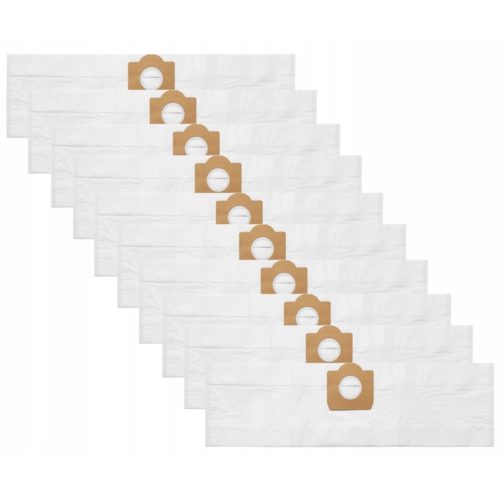 Set 10 saci pentru aspirator AreoSe Karcher WD3 SE 4001, microfibra sintetica, rezistenti la rupere si umiditate, dimensiuni 700x223mm