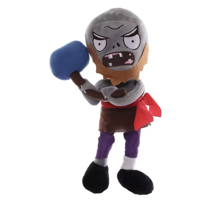 Jucarie din plus pentru copii, Conehead Zombie, Plants vs Zombies, 28 cm