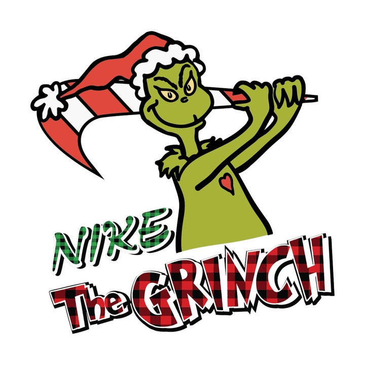 Sticker Funny Christmas Grinch For Cricut Sublimation, Autoadeziv, Craciun, Cri-Flo, dimensiune 6 cm