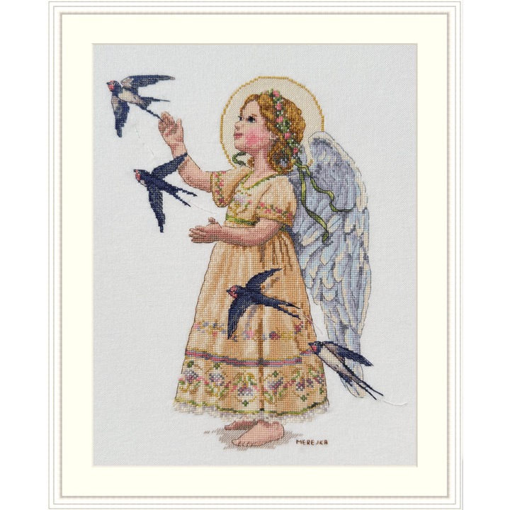 Set de brodat in cruciulita Merejka "Vibe de Vara" 22x28 cm