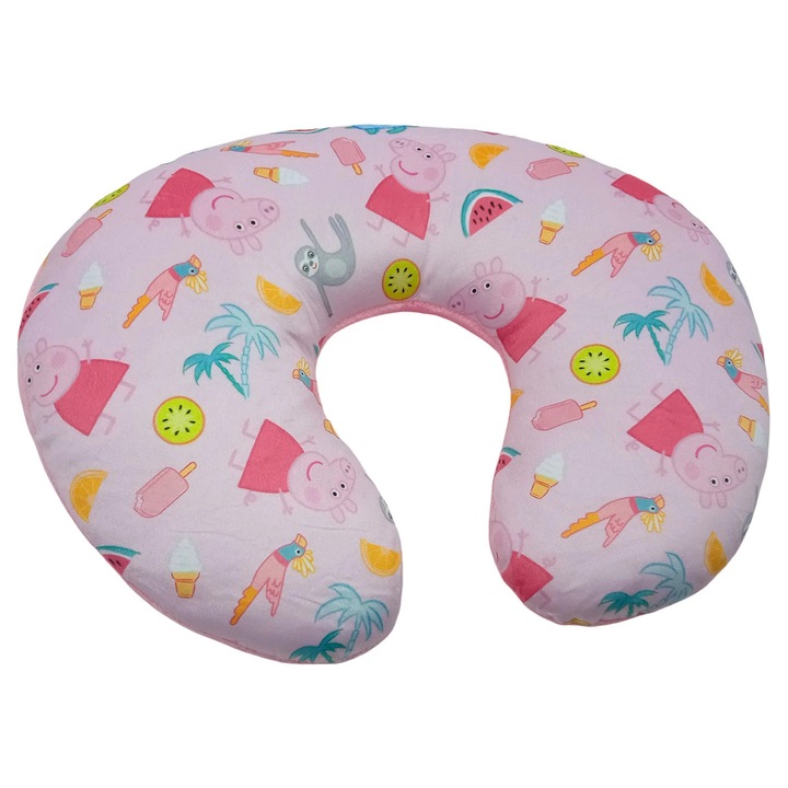 Disney utazópárna, Peppa malac, gyermek design, 100% poliészter, 40x30cm
