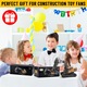 Excavator de constructie telecomandat, bedee, Excavator de jucarie Telecomanda RC, Excavator pe senile, Cu brat si cupa functionale, baterie reincarcabila, Sapat, Muta, Spate, Lumini, Sunt, Pentru copii 3+ ani, Galben