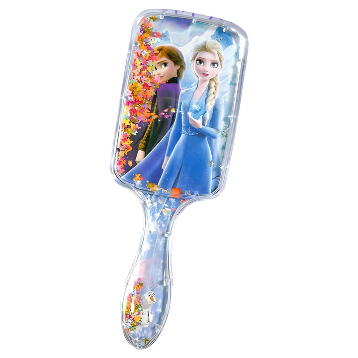 Disney hajkefe, Anna, Elsa, golyókkal, 22,5cm, nedves, száraz hajra