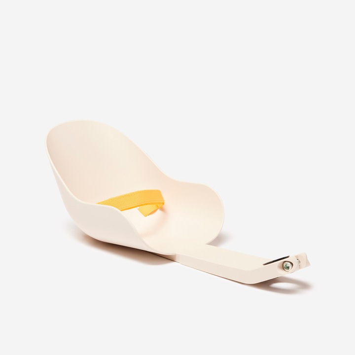 Стойка за транспортиране на играчки за велосипед BTWIN, кремаво-бежова, преден монтаж