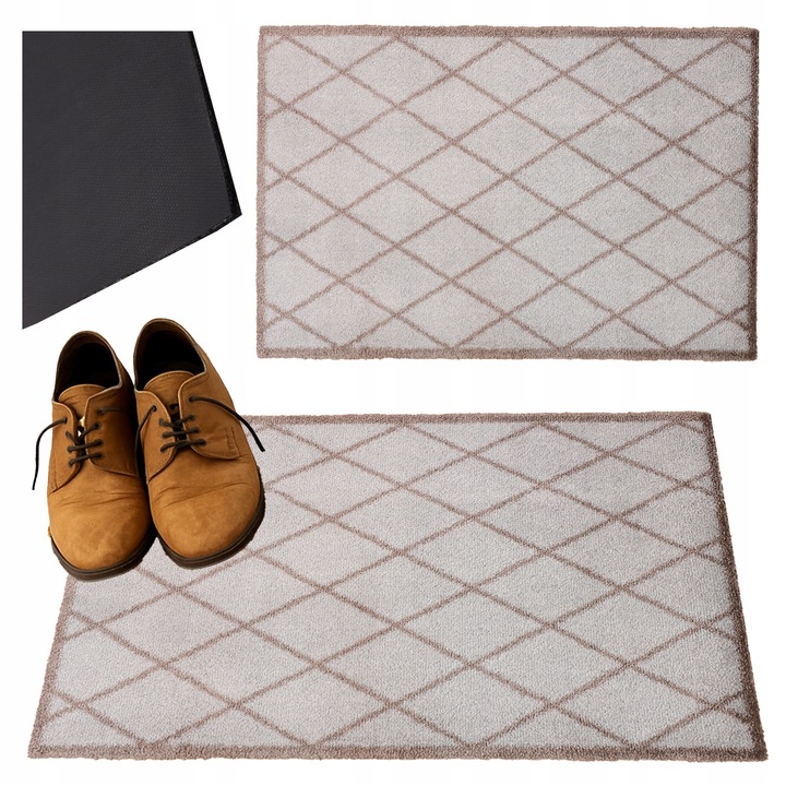 Covoraș intrare Allvo, 50x70cm, antiderapant, rezistent, stil modern