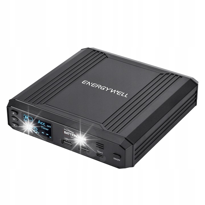 Powerbank auto ENERGY WELL P6 ULTRA 8000mAh 12V, 25h autonomie, cu cablu de instalare