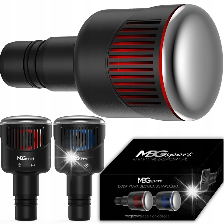 Масажираща глава MBG sport, загряване и охлаждане, 4 режима, 18.5мм, пълен комплект