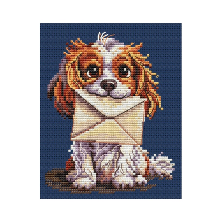 Комплект за бродерия с кръстат бод Collection D`Art "Изненада за теб" 10.5x13 см