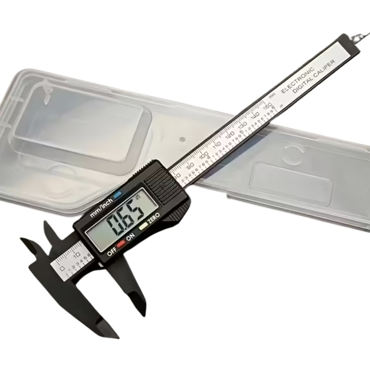 Електронен цифров шублер, с LED дисплей, 0-150 мм, превключване инч/мм, батерия, кутия за съхранение