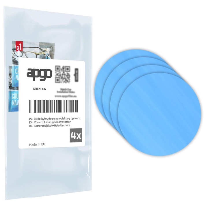 Комплект от 4 защитни стъкла за Vivo X100 Ultra – apgo, стъкло за обектива на камерата на телефона, пълно лепило, 9H, против надраскване