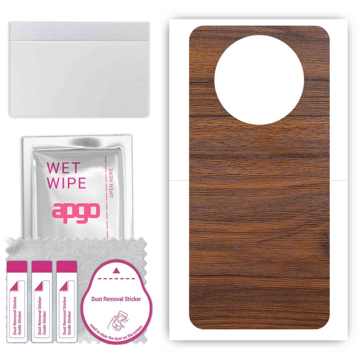 Защитно фолио за Realme Narzo N65 – apgo Skins, против надраскване, стикер за гръб Tigerwood