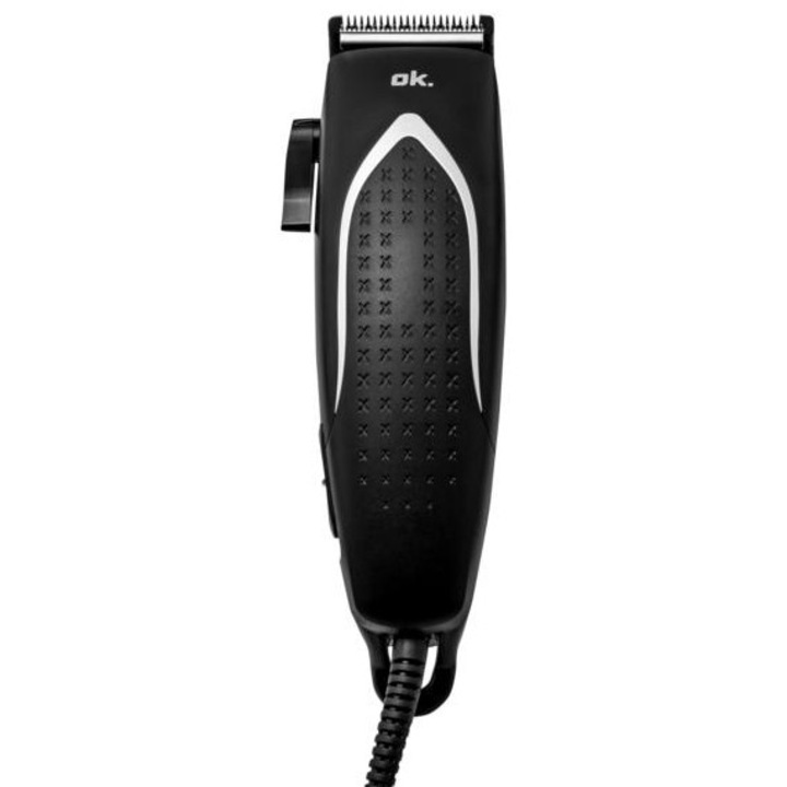 Aparat de tuns OK OHT 31221, 4 nasadki, alimentare prin cablu, negru