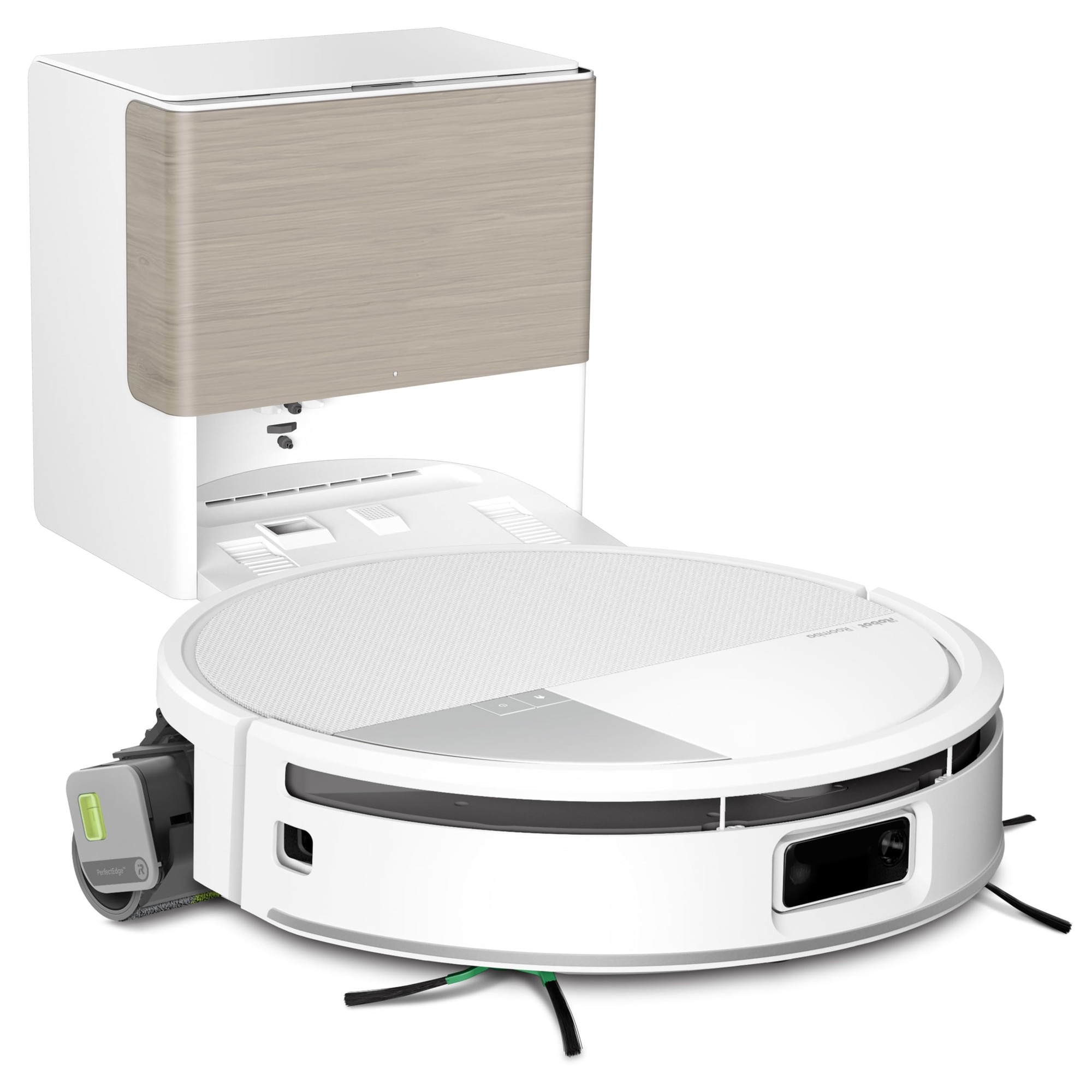Robot aspirator iRobot Roomba Max 705 Combo, 2 in 1, alb, cu statie AutoWash, 10,5cm