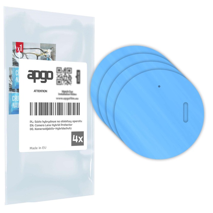 Комплект от 4 защитни стъкла за Vivo X Fold3 – apgo, стъкло за обектива на камерата на телефона, пълно залепване, 9H, против надраскване