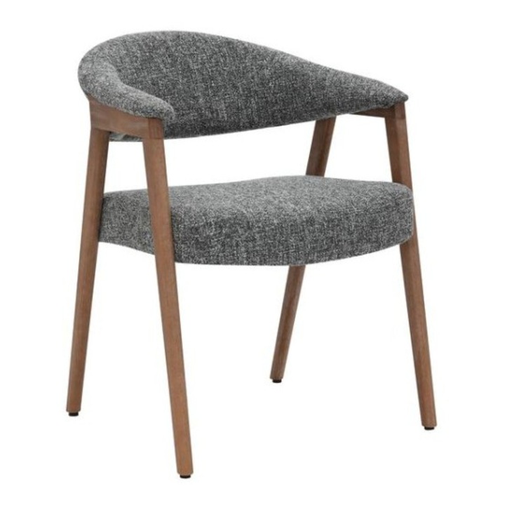 Scaun Living JY6410Q-M2, Gri, 59x60x77cm