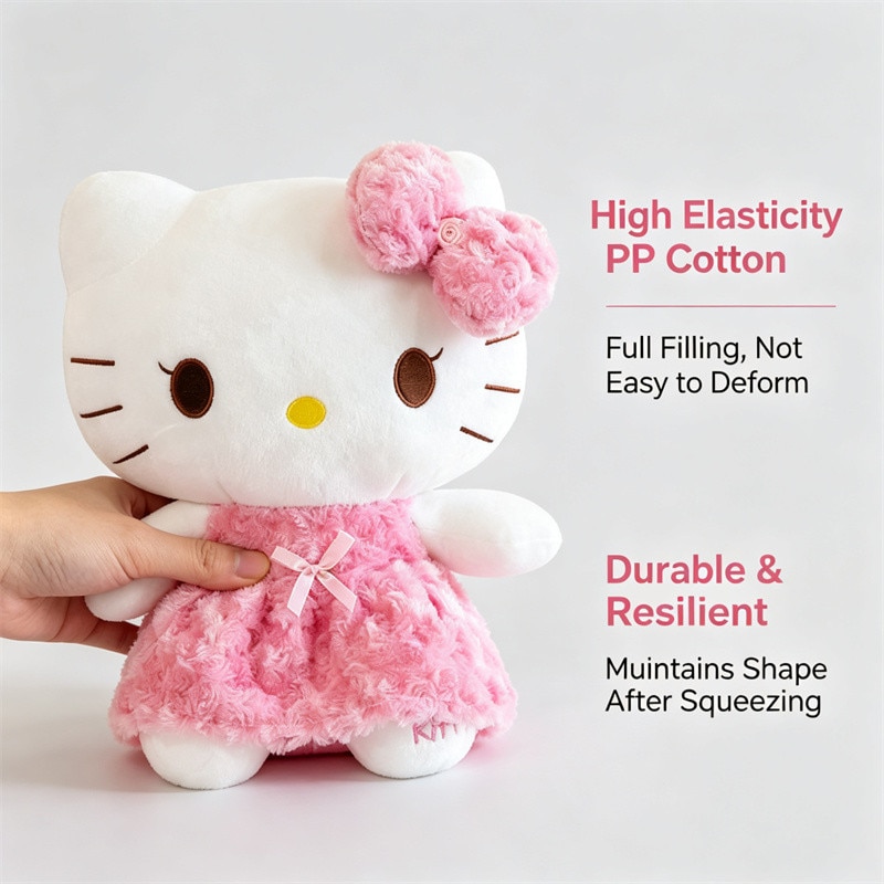 Jucarie de plus, Hello Kitty, perna decorativa cu desene animate ...