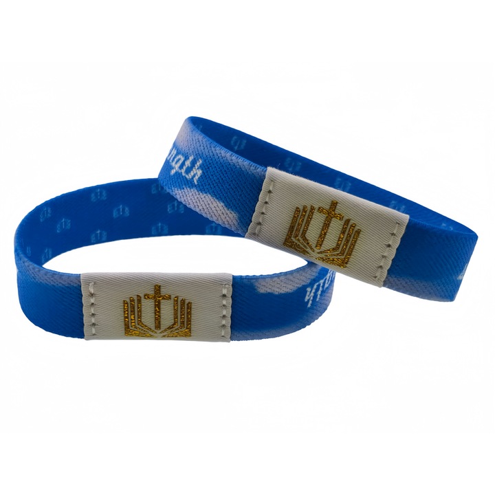 Bratara NFC pentru smartphone, rezistenta la apa, banda elastica, albastra, 15×185 mm