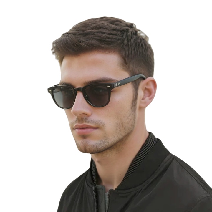 Peruca barbati scurta, maro,8 inch, respirabila