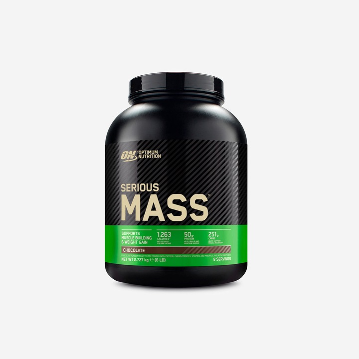 Proteina serious mass ciocolata 2, 7kg no size, ciocolata