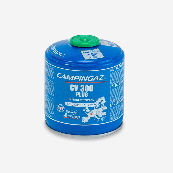 Cartus gaz cu valva cv 300 + pentru arzator (240 g) fara marime, albastru