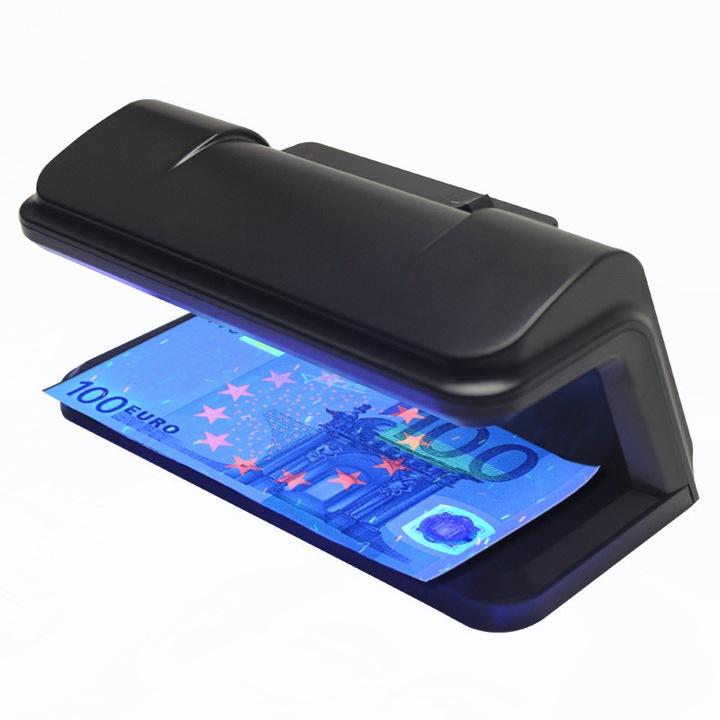 Детектор за фалшиви банкноти OEM, черен, USB-C