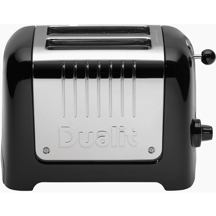 Toaster Dualit 1100 W, 2 felii, Negru