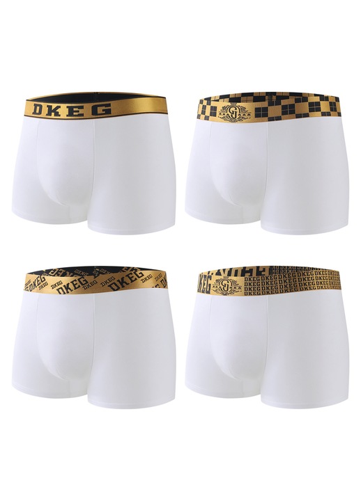 Set lenjerie intimă pentru bărbați, DKEG, 4 perechi, poliamidă, multicolor, L INTL
