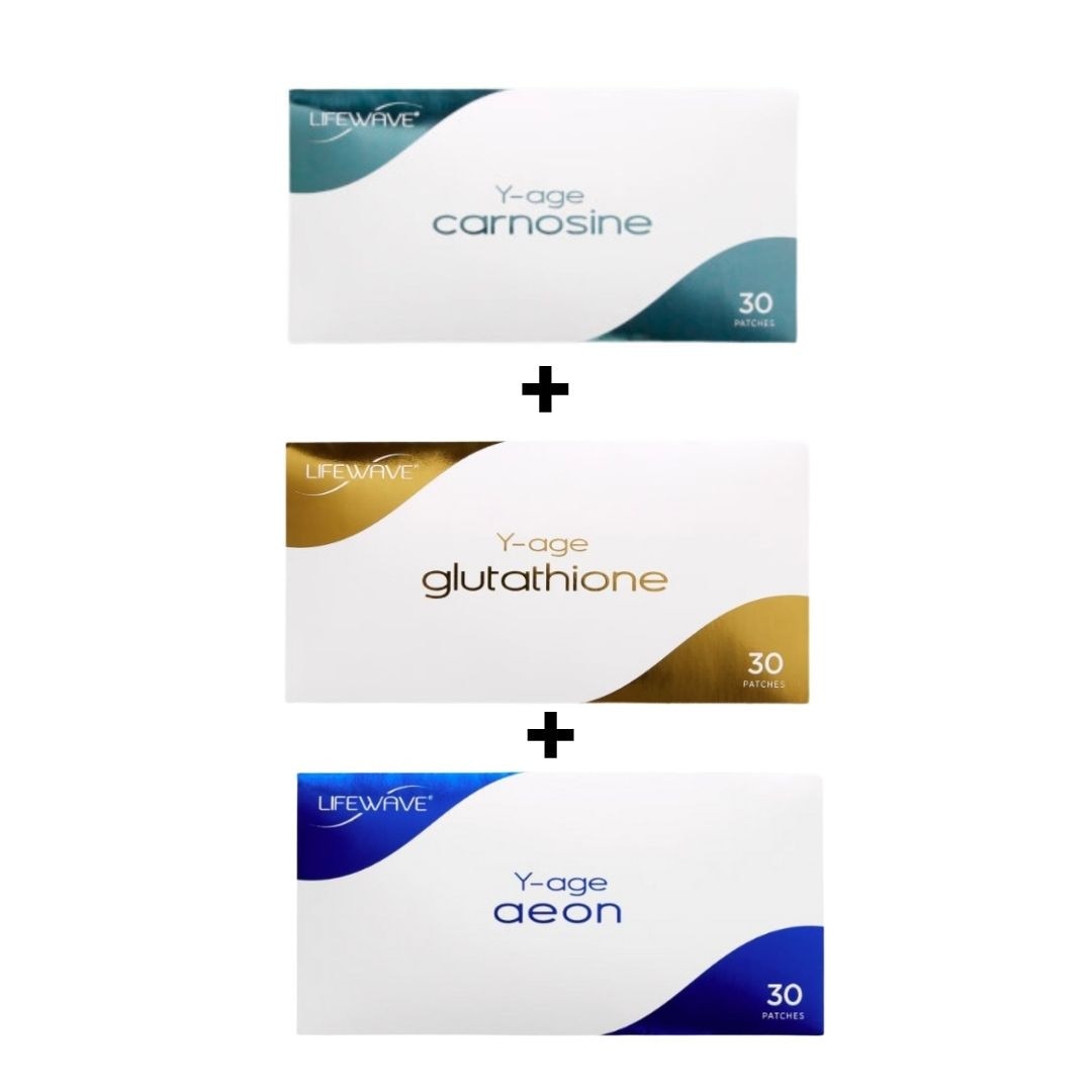 LifeWave Kit Y-Age cu Carnosine, Glutathione si Aeon pentru