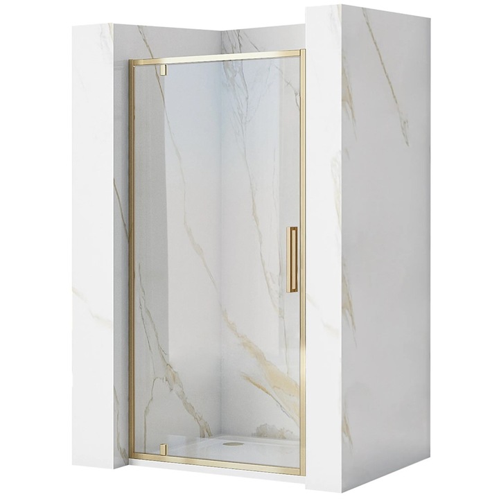 Zuhanykabin, Rea, Gyors Nyitás, Üveg, Standard, Téglalap Alakú, Könnyen Szerelhető, Biztonságos Használat, Stílusos Kialakítás, 90 x 0.5 x 195 cm, Átlátszó