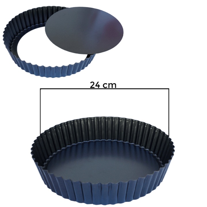 Forma tarta rotunda antiaderenta cu baza detasabila 24 cm Adison
