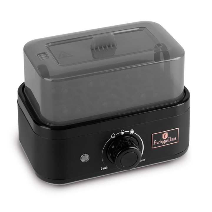 Fierbător de Oua Electric Flipppy, Capacitate 7 oua, Oprire Automată, Alb, 15x15x15cm