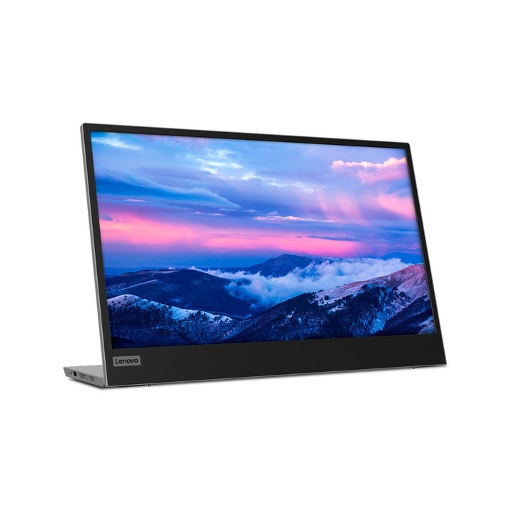 Monitor Lenovo L15, 15.6" Full HD 1920 x 1080, IPS, 14 ms, 60 Hz, negru