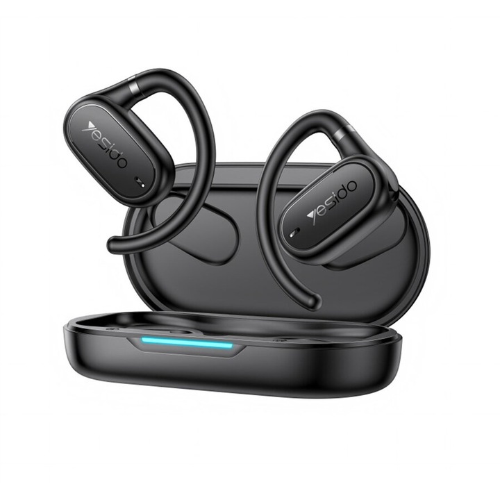 Yesido KF2350830 vezeték nélküli fejhallgató, Bluetooth 5.4, in ear, fekete, felnőtteknek