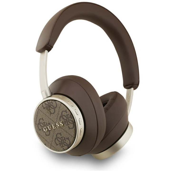 Căști wireless GUESS, in ear, Bluetooth 5.4, 45 ore autonomie, maro