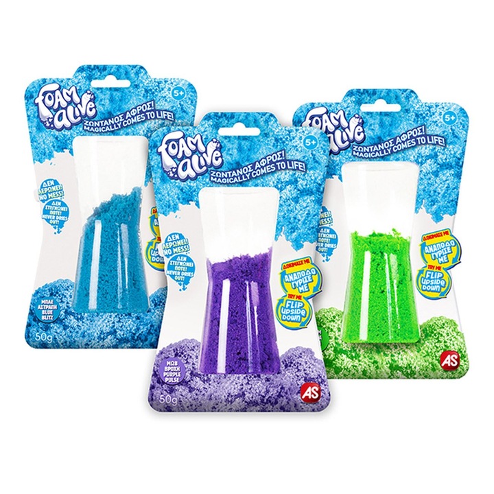Spuma modelabilă, multicolor, 1 set, 300g
