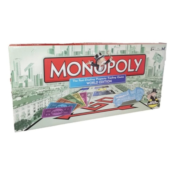 Joc de societate, Monopoly World Edition, multicolor, 100 piese