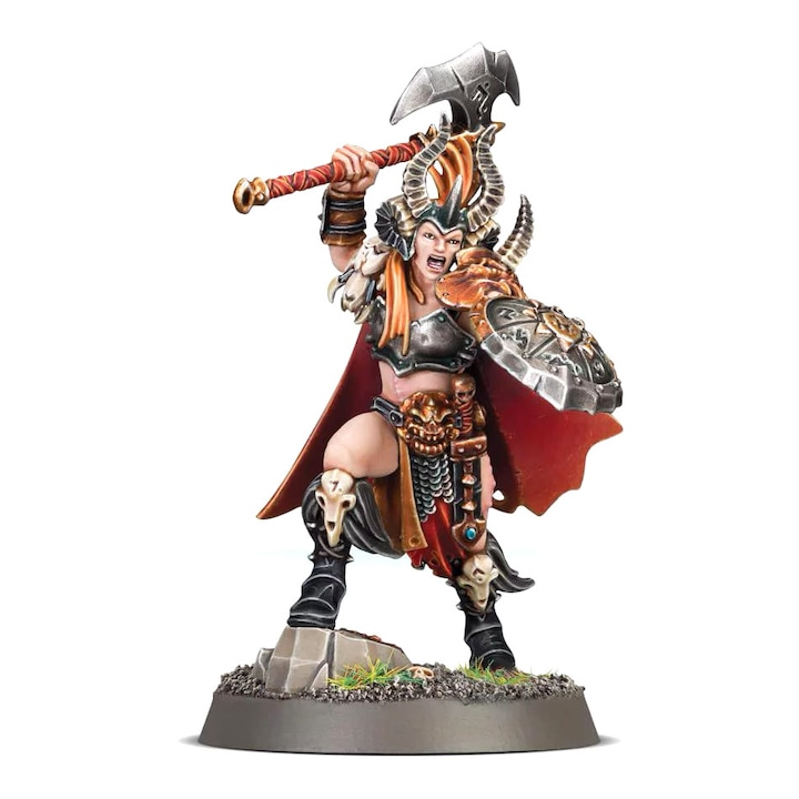 Разширение за игра Warhammer Age of Sigmar, Darkoath Warqueen Marakarr Blood-sky, Games Workshop, 9 части, сив
