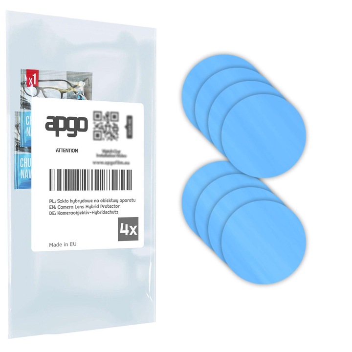 Set de 4 sticle de protectie pentru Ulefone Note 19 – apgo, camera sticla pentru obiectivul camerei telefonului, full glue, 9H, anti-zgarieturi