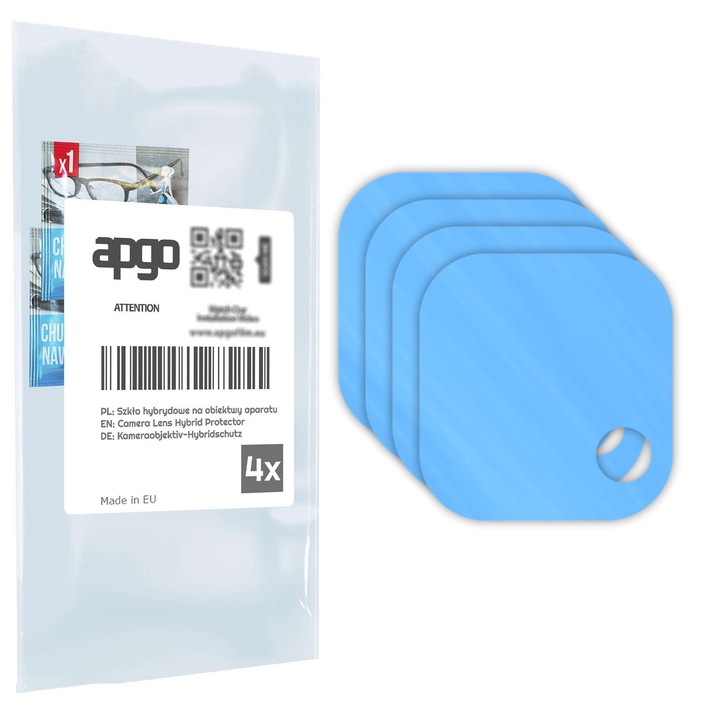 Комплект от 4 защитни стъкла за Umidigi G9C – apgo, стъкло за обектива на камерата на телефона, пълно залепване, 9H, против надраскване