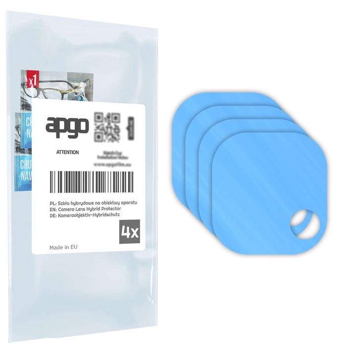 Set de 4 sticle de protectie pentru Umidigi Note 100A – apgo, camera sticla pentru obiectivul camerei telefonului, full glue, 9H, anti-zgarieturi