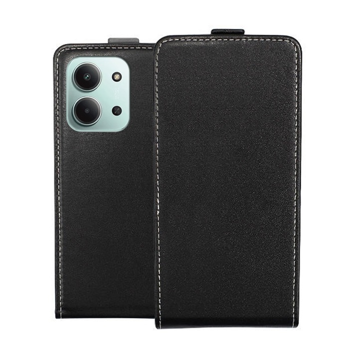 Telefontok Xiaomi Redmi 15C kompatibilis - fekete flexi fliptok