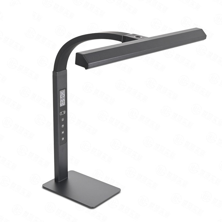 Настолна LED лампа Arvada® Stylus Light SML T36 безжично зареждане 10W телефон IOS или Android, USB порт 5V/2.1A, защита за очите, гъвкаво рамо, регулируемо на 360˚, включване и регулиране на интензитета чрез жестове, подходяща за офис или дом, сива