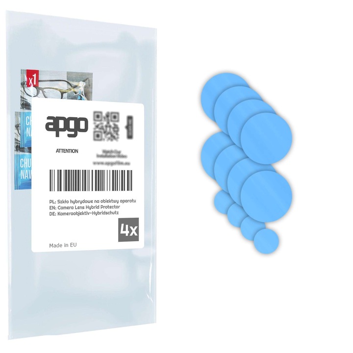 Set de 4 sticle de protectie pentru Infinix Note 12 G96 – apgo, camera sticla pentru obiectivul camerei telefonului, full glue, 9H, anti-zgarieturi