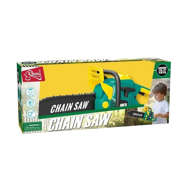 Set de joaca masina de tuns iarba Tegole, pentru baieti, 3 ani, efecte sonore si luminoase, plastic