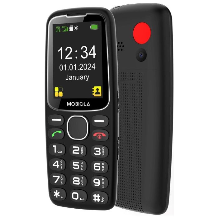 Telefon Mobil Mobiola MB4120, Dual SIM, 4G, Negru, 32MB RAM