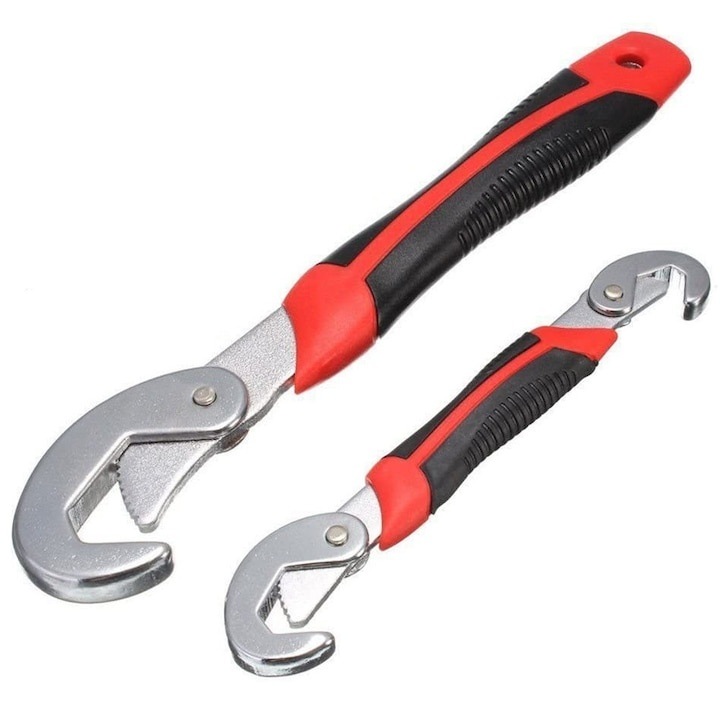 Set 2 chei universale cu carlig, metalice, reglaj 9–32 mm, lungimi 21 cm si 27 cm