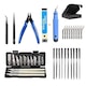 Set de scule pentru imprimante 3D, format din 38 de piese, incluzand scule de curatare, scule de debavurare si demontare, precum si o husa de depozitare. Potrivit pentru imprimarea 3D, intretinere, curatare, demontare, taierea accesoriilor si aplicatii mu