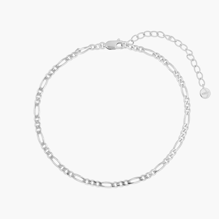 Bratara de picior din argint Figaro