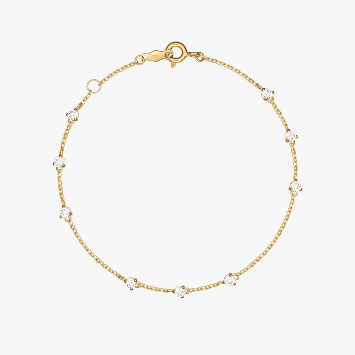 Bratara din aur Starburst - Zirconiu