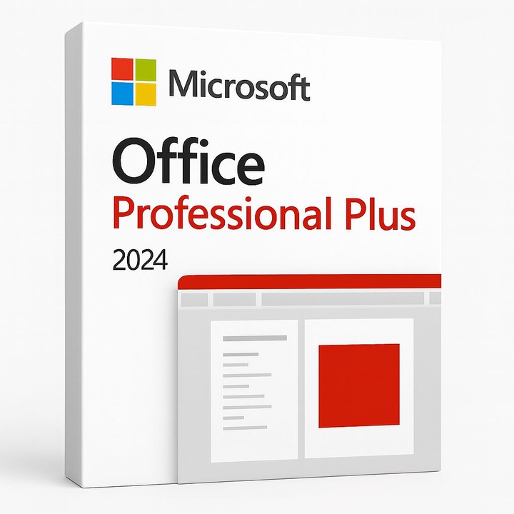 Licenta Microsoft Office 2024 Pro Plus, Kit Instalare Inclus, Activare Usoara, Licenta Permanenta
